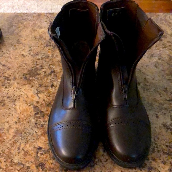 tuffrider Shoes - Tuffrider English beginner riding boots super front brown size 7